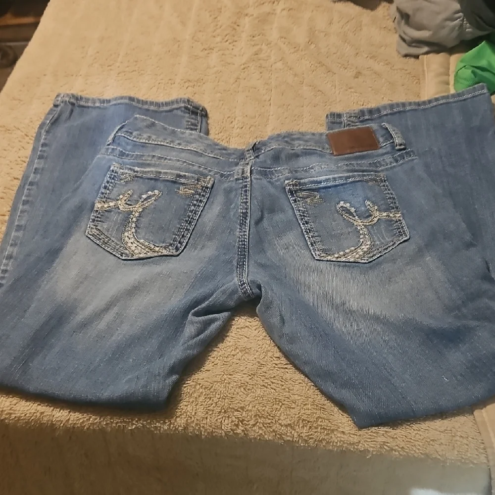 Maurices Light Blue Straight Leg Jeans - Picture 2 of 4